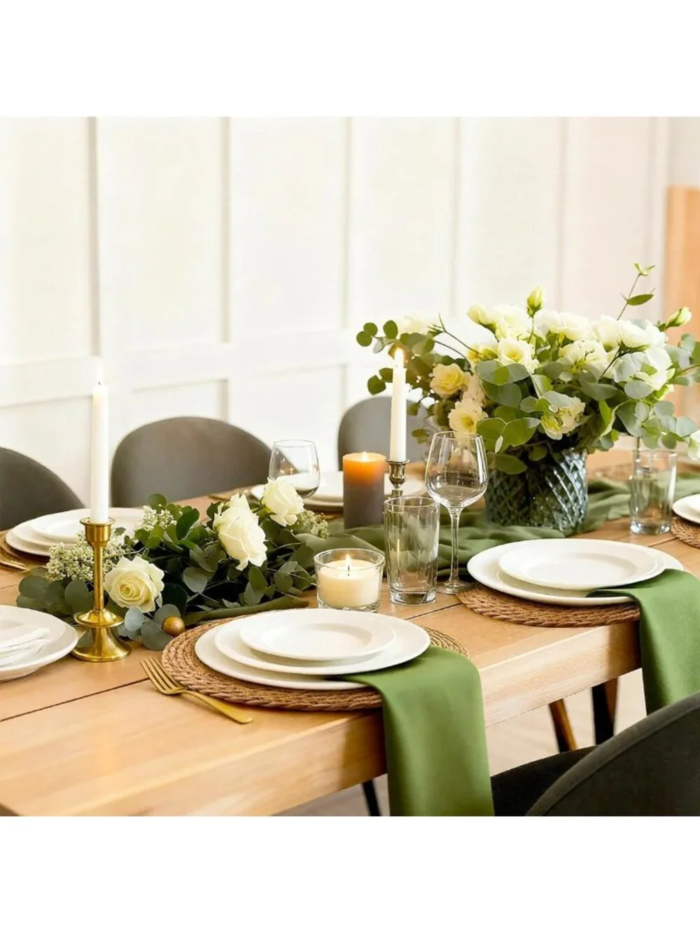 Set of 12 Round Woven Placemats, Boho Rustic Jute Chargers for Dining Table